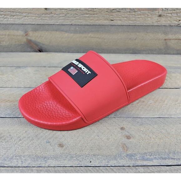 Polo Sport Ralph Lauren RRL Slides Boat Sandals Red Shoes Mens 12 New Fast Ship main image 4